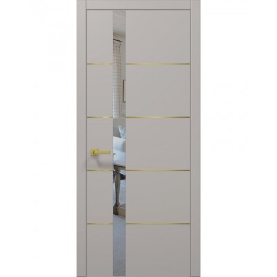 Двері Папа Карло PLATO PL-12 Світло сірий супермат, кромка АВСЧ