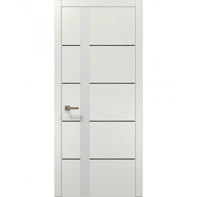 Двері Папа Карло PLATO PL-12 Ясен білий, кромка АВСЧ