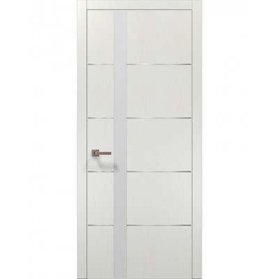 Двері Папа Карло PLATO PL-12 Ясен білий, кромка АВСЧ