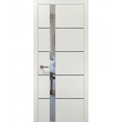 Двері Папа Карло PLATO PL-12 Ясен білий, кромка АВСЧ