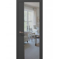 Двері Папа Карло PLATO PL-13 Темно сірий супермат, кромка АВСЧ