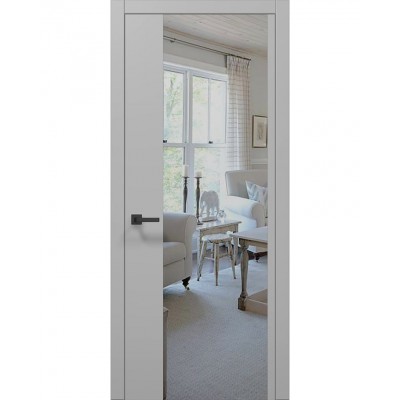 Двері Папа Карло PLATO PL-13 Сірий матовий, кромка АВСЧ