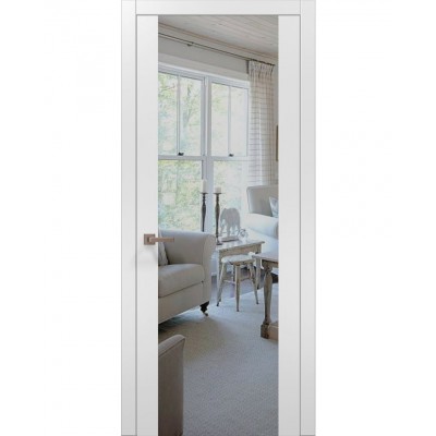 Двері Папа Карло PLATO PL-14 Білий матовий, кромка АВСЧ