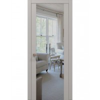 Двери Папа Карло PLATO PL-14 Светло серый супермат, кромка АВСЧ