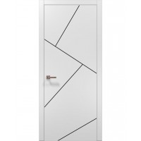 Двері Папа Карло PLATO PL-15 Білий матовий, кромка АВСЧ