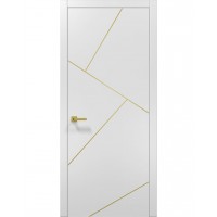 Двері Папа Карло PLATO PL-15 Білий матовий, кромка АВСЧ