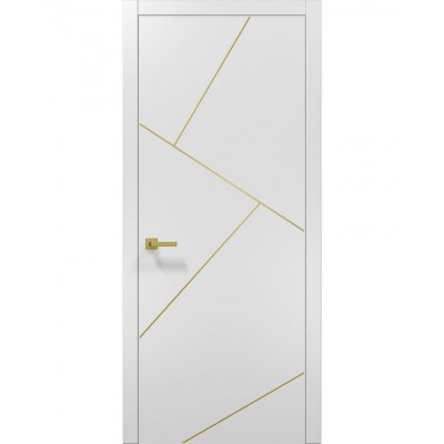 Двері Папа Карло PLATO PL-15 Білий матовий, кромка АВСЧ