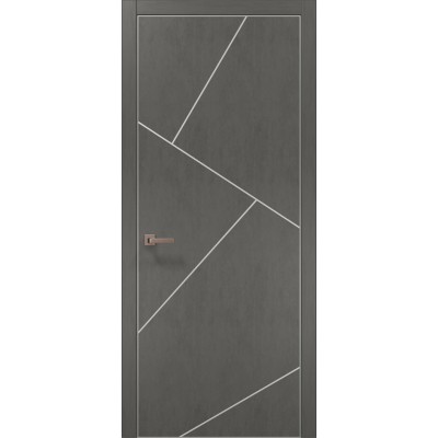 Двері Папа Карло PLATO PL-15 Бетон сірий, кромка АВСЧ