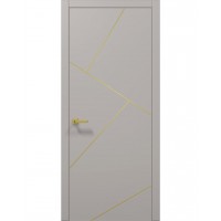 Двери Папа Карло PLATO PL-15 Светло серый супермат, кромка АВСЧ