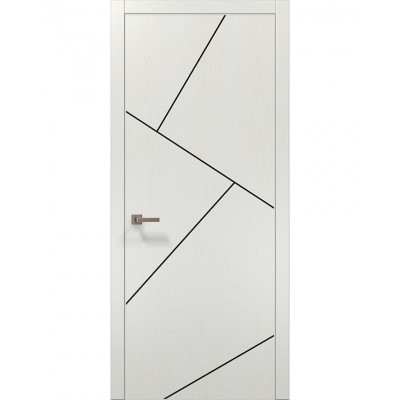 Двері Папа Карло PLATO PL-15 Ясен білий, кромка АВСЧ