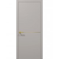 Двери Папа Карло PLATO PL-21 Светло серый супермат, кромка АВСЧ