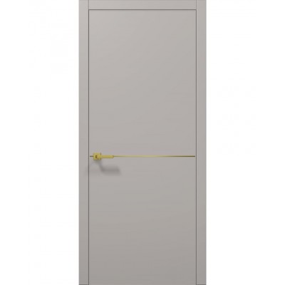 Двери Папа Карло PLATO PL-21 Светло серый супермат, кромка АВСЧ