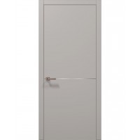 Двери Папа Карло PLATO PL-21 Светло серый супермат, кромка АВСЧ