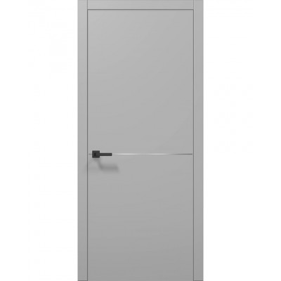 Двери Папа Карло PLATO PL-21 Серый матовый, кромка АВСЧ
