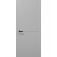 Двері Папа Карло PLATO PL-21 Сірий матовий, кромка АВСЧ