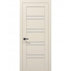 Двері Папа Карло TETRA T-01 Кремовий матовий, скло сатин