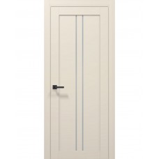 Двері Папа Карло TETRA T-02 Кремовий матовий, скло сатин