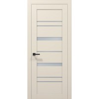 Двері Папа Карло TETRA T-05 Кремовий матовий, скло сатин