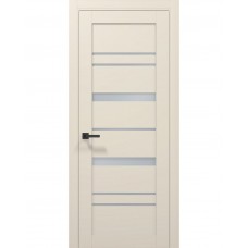Двері Папа Карло TETRA T-05 Кремовий матовий, скло сатін