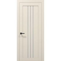 Двері Папа Карло TETRA T-06 Кремовий матовий, скло сатін