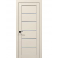 Двері Папа Карло TETRA T-07 Кремовий матовий, скло сатін