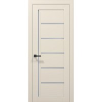 Двері Папа Карло TETRA T-08 Кремовий матовий, скло сатин