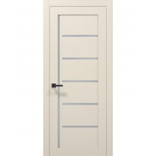 Двері Папа Карло TETRA T-08 Кремовий матовий, скло сатін