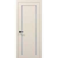 Двері Папа Карло TETRA T-10 Кремовий матовий, скло сатін