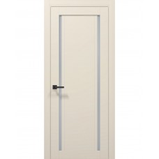Двері Папа Карло TETRA T-10 Кремовий матовий, скло сатін