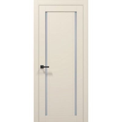 Двері Папа Карло TETRA T-10 Кремовий матовий, скло сатін