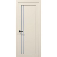 Двері Папа Карло TETRA T-11 Кремовий матовий, скло сатін