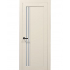 Двері Папа Карло TETRA T-11 Кремовий матовий, скло сатін