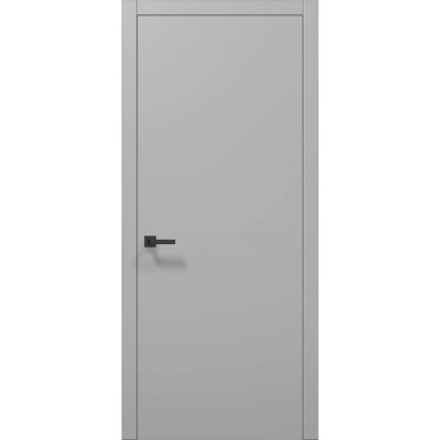 Двері Папа Карло PLATO PL-01с Сірий матовий, кромка АВС