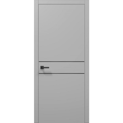 Двері Папа Карло PLATO PL-07с Сірий матовий, кромка АВС