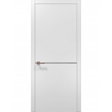Двері Папа Карло PLATO PL-21c Альпійський білий, кромка АВС
