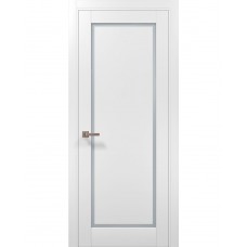 Двері Папа Карло MILLENIUM ML-719 Емаліт білий матовий (ral 9003) скло сатин