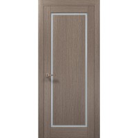 Двері Папа Карло MILLENIUM ML-720 Дуб сірий скло сатин