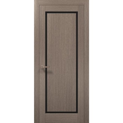 Двери Папа Карло MILLENIUM ML-720 Дуб серый стекло черное