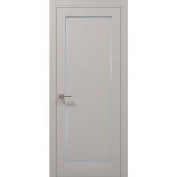 Двери Папа Карло MILLENIUM ML-720 Эмалит светло серый супермат (ral 7044) стекло сатин