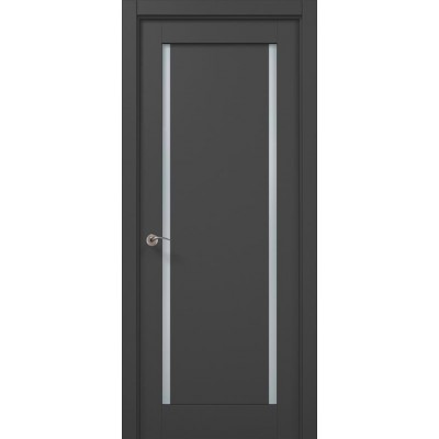 Міжкімнатні двері Папа Карло MILLENIUM ML-62 Темно сірий супермат