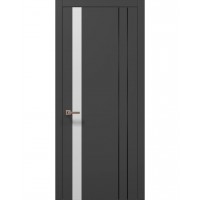 Міжкімнатні двері Папа Карло PLATO PL-22 Темно сірий супермат, кромка АВС
