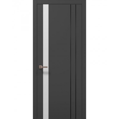 Міжкімнатні двері Папа Карло PLATO PL-22 Темно сірий супермат, кромка АВС