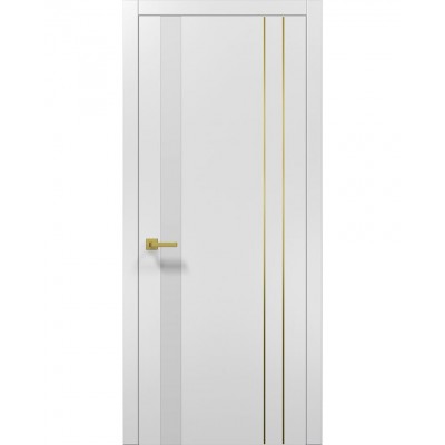 Міжкімнатні двері Папа Карло PLATO PL-22 Білий матовий (ral 9003), кромка АВСЗ