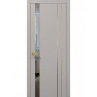 Міжкімнатні двері Папа Карло PLATO PL-22 Світло сірий супермат (ral 7044), кромка АВСЗ