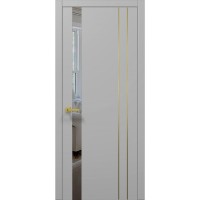 Міжкімнатні двері Папа Карло PLATO PL-22 Сірий матовий, кромка АВС