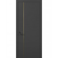 Міжкімнатні двері Папа Карло PLATO PL-31 Темно сірий супермат, кромка АВС