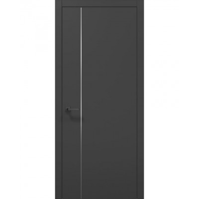 Міжкімнатні двері Папа Карло PLATO PL-31 Темно сірий супермат, кромка АВСЧ