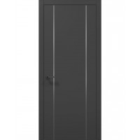Міжкімнатні двері Папа Карло PLATO PL-32 Темно сірий супермат, кромка АВСЧ
