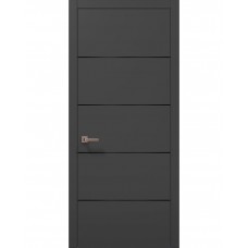 Межкомнатные двери Папа Карло PLATO PL-02 Темно серый супермат, кромка АВС