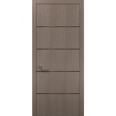 Межкомнатные двери Папа Карло PLATO PL-02 Дуб серый, кромка АВС